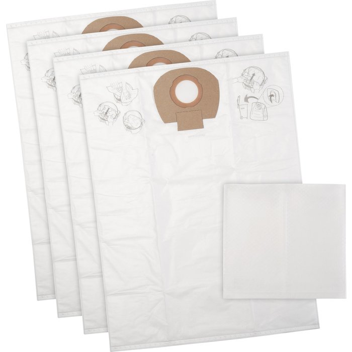 Sac à poussière synthétique pour aspirateur Alto AERO 21-21 PC  - Jeu de 4 pièces-1