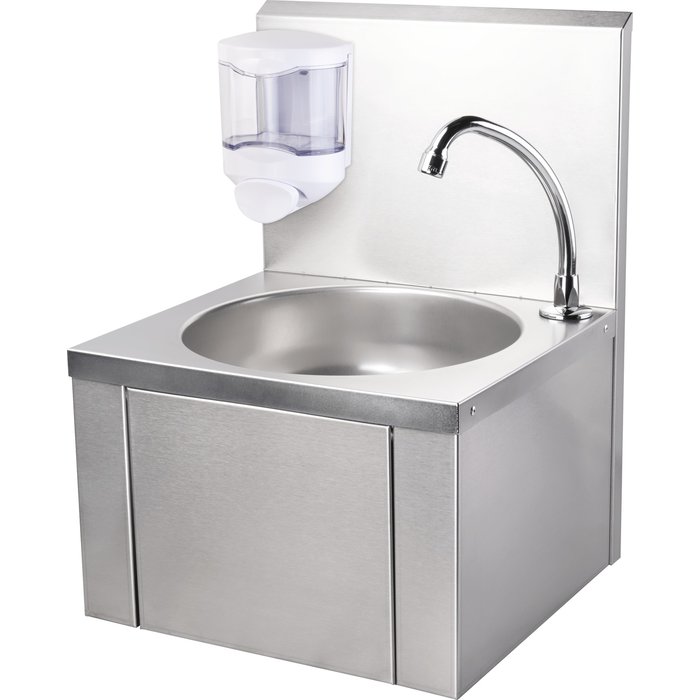Lavabo avec dosseret - À volet frontal-1