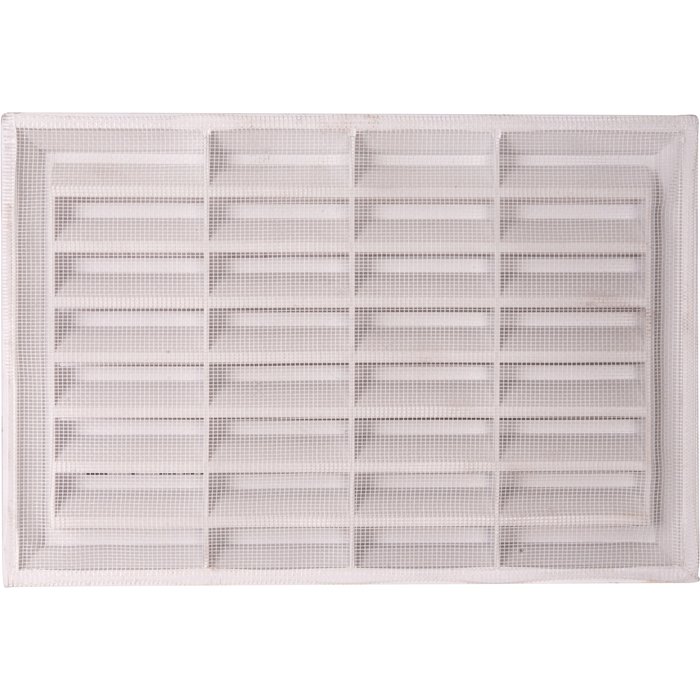 Grille rectangulaire avec moustiquaire - Nicoll-1