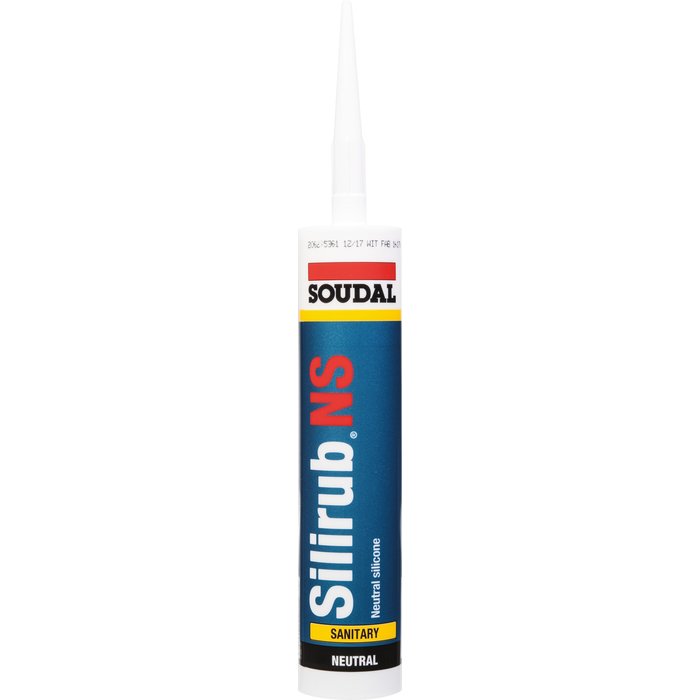 Mastic silicone Silirub NS - Spécial sanitaire acrylique et matériaux synthétiques - Contenance 300 ml-1