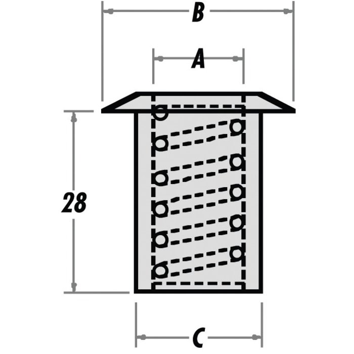Gâche laiton poli - Ø 30 mm - Anti poussière - Proquinter-1