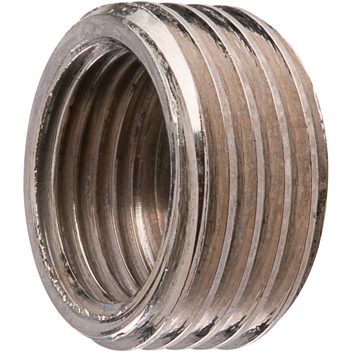 Raccord réduit à butée intérieure à visser - Laiton chromé - Mâle / Femelle-2