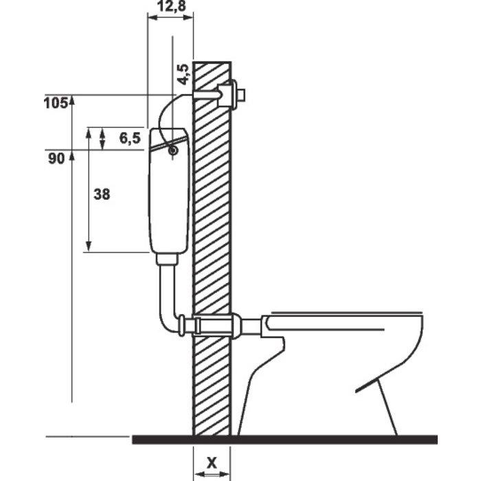 Réservoir WC dissimulé - Simple ou double débit-1
