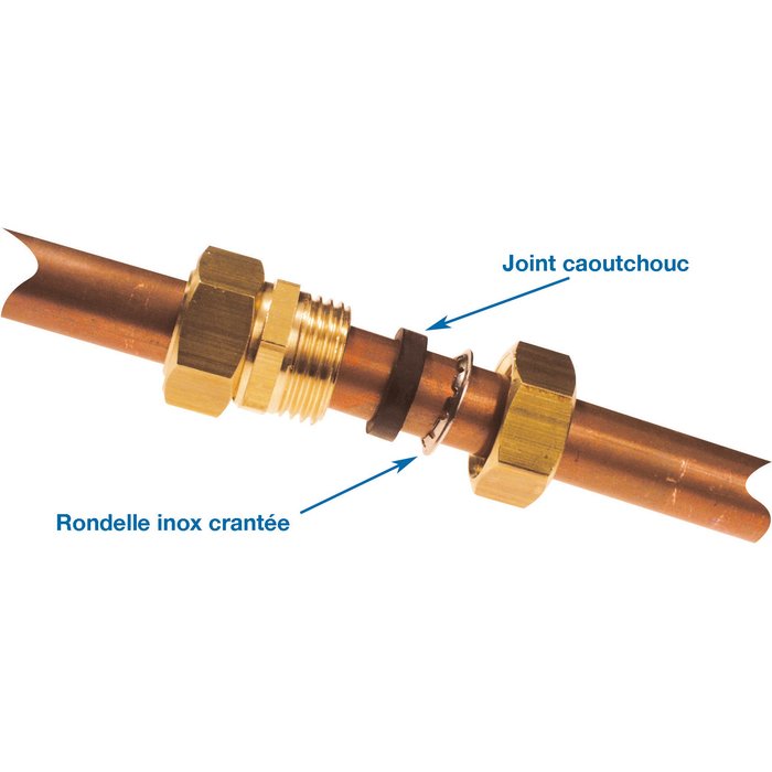 Joint collet Inox - Pour écrou F 1/2" - Ø 14 mm - Vendu par 20 - Watts industries-2