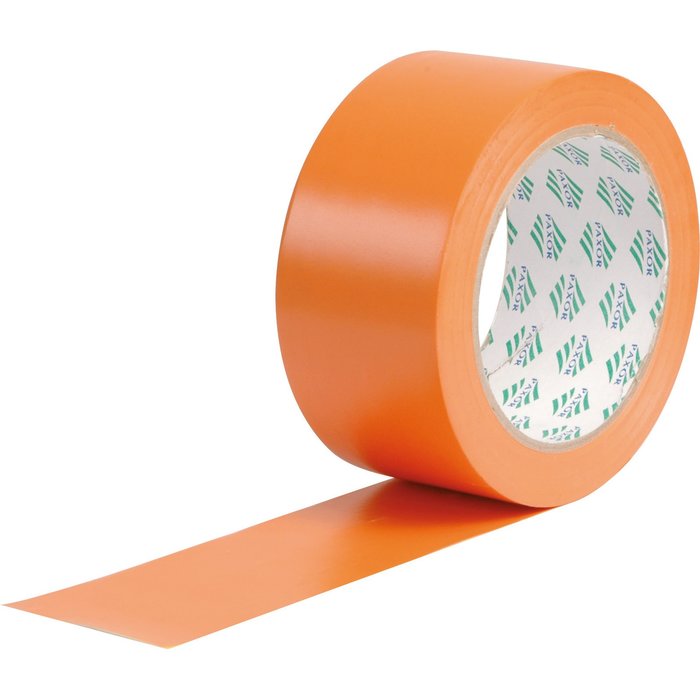 Adhésif PVC plastifié orange - 75 mm - 33 m - Antalis