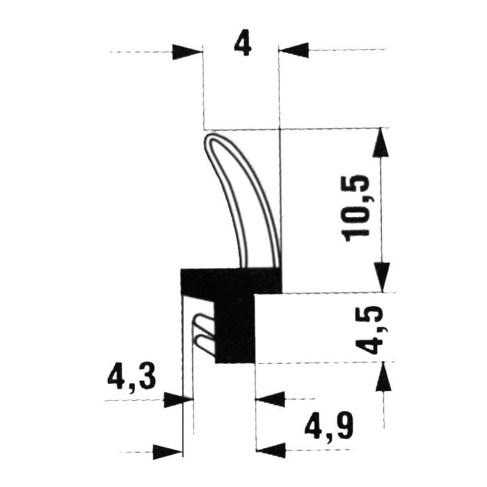 Joint PVC - largeur rainure 4 mm-1