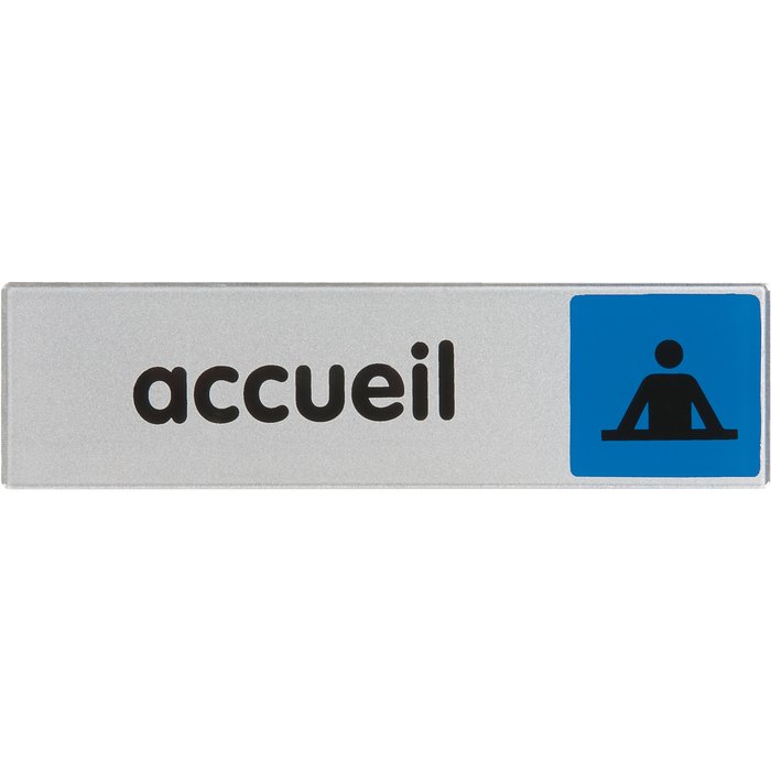 Plaque signalétique obligation / information - Bleu-1