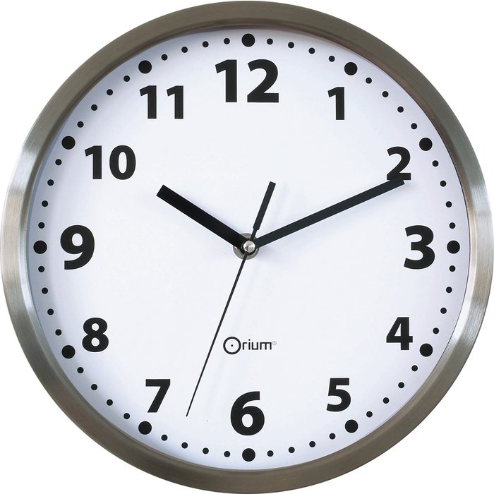 Horloge inox  Orium - ronde - Diamètre 34 cm-1