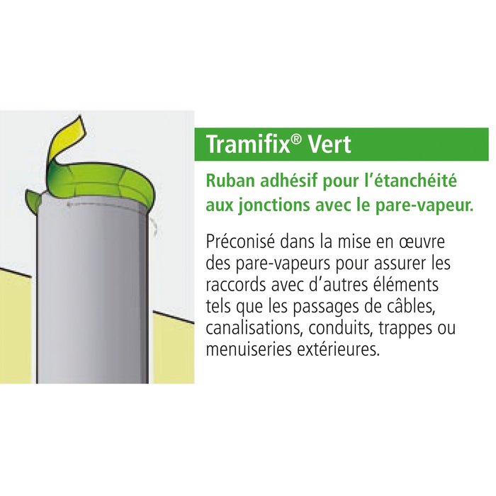Bande adhésive - Tramifix - Tramico - Verte - L. 25 m-3
