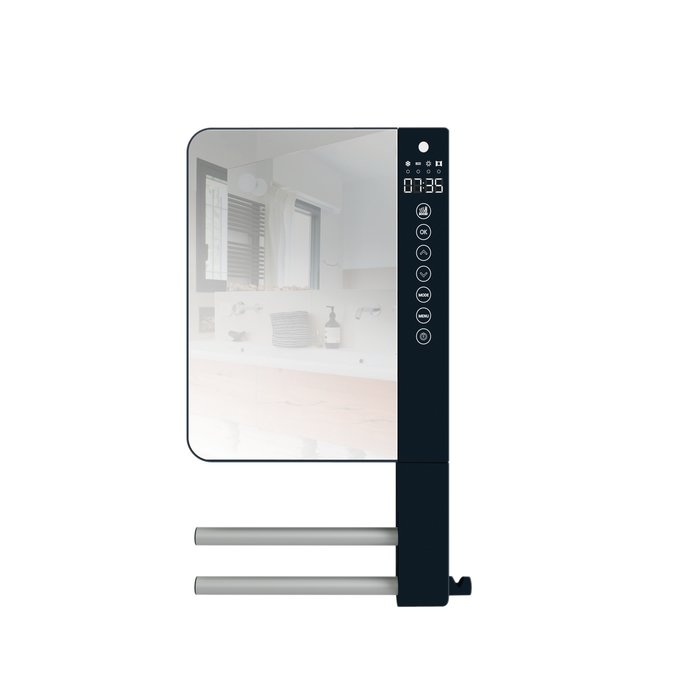 Radiateur soufflant TELIA 2 BARRES ET 1 PATÈRE et 1 miroir 1800 W