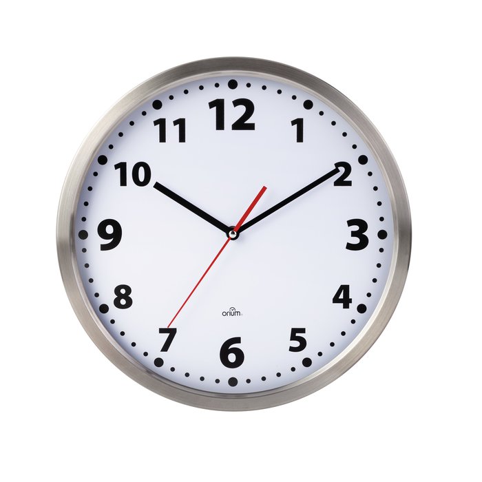 Horloge inox  Orium - ronde - Diamètre 34 cm-2