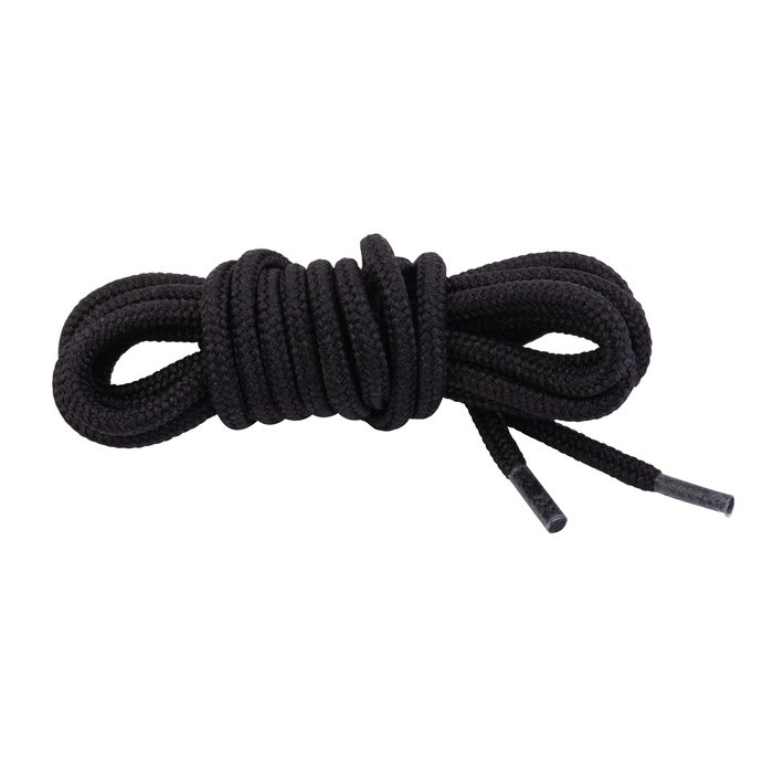 Paire de lacets ronds - 100% polyamide - Noir