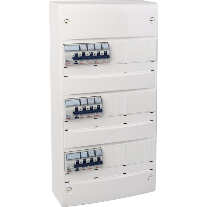 Coffret pré-équipé a vis 3 rangées 40 A-1