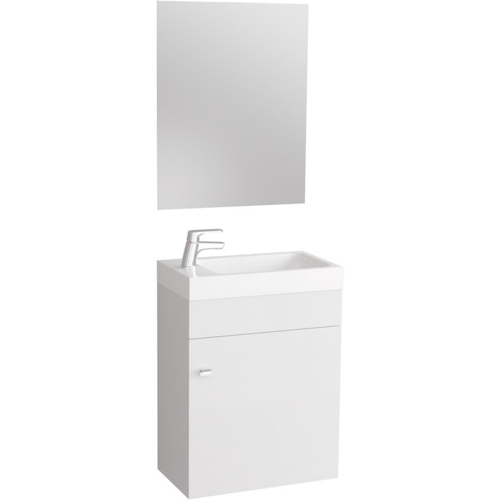 Meuble lave-main Lila Creazur - L44 cm Blanc-1