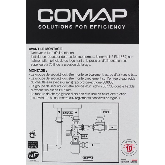 Groupe de sécurité droit inox Comap-3