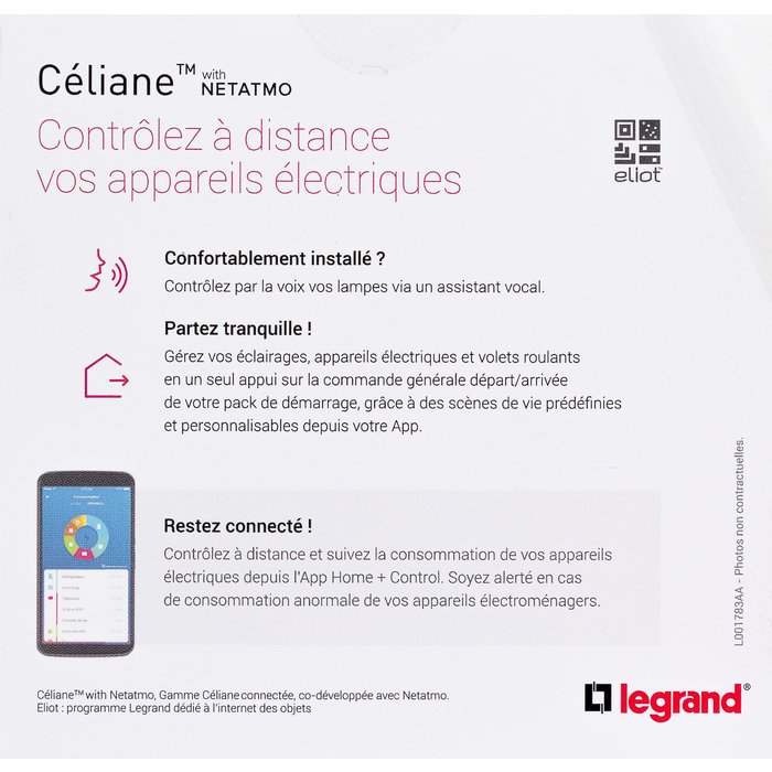 Prise de courant connectée Céliane with Netatmo Legrand - Blanc-3