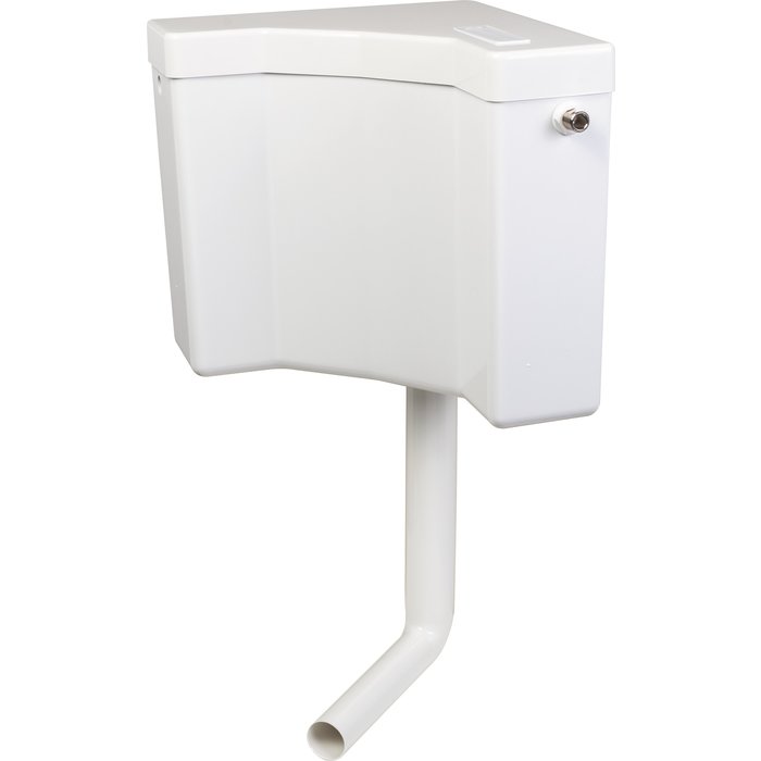 Réservoir WC d'angle - Série 400 - Regiplast - Simple débit - Semi-bas - Interrompable-1
