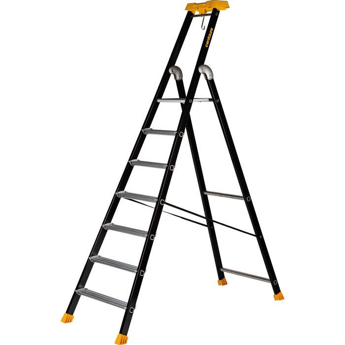 Escabeau MP - Usage professionnel intensive - Aluminium laqué à marches serties-1