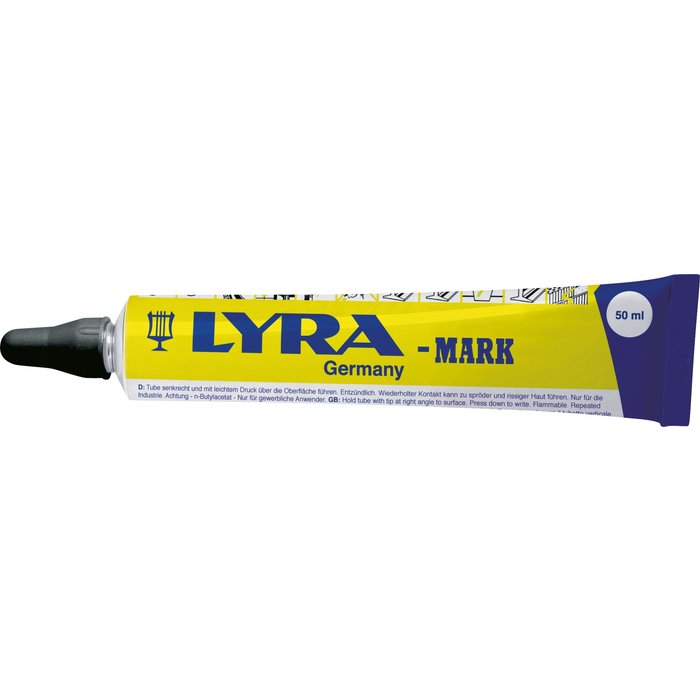 Marqueur en tube Lyra - Peinture indélébile - 50 ml - Noir-1