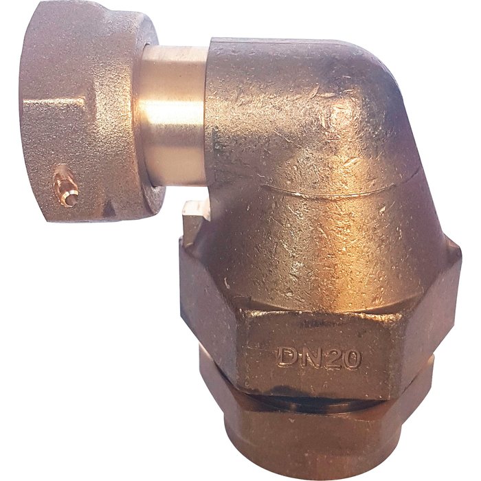 Coude 90° de transition PLT Flexiclic Chuchu Decayeux - Femelle - Joint plat - DN 20-1