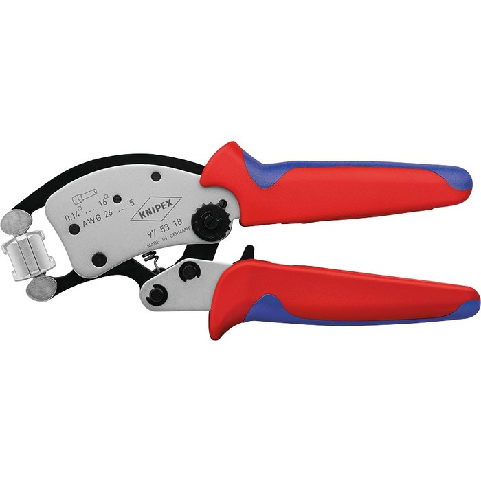 Pince à sertir auto-ajustable Knipex - Tête de sertissage rotative-1