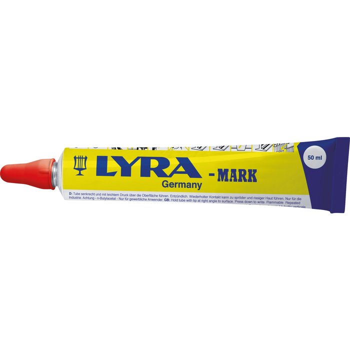 Marqueur en tube Lyra - Peinture indélébile - 50 ml - Rouge-1