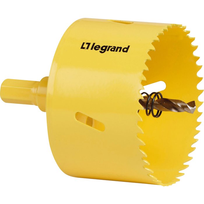 Scie cloche Legrand - Diamètre 80 mm - Avec forêt de centrage et ressort-1