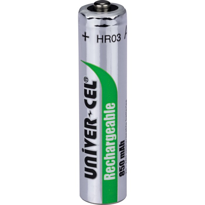 Pile Rechargeable Univercel - HR03 - 1,2 V - 850 mAh - Vendu par 2