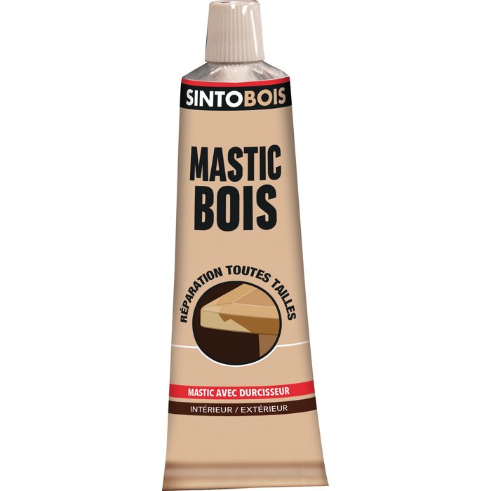 Mastic à bois blanc - 66 ml - Sintobois - Sinto-1