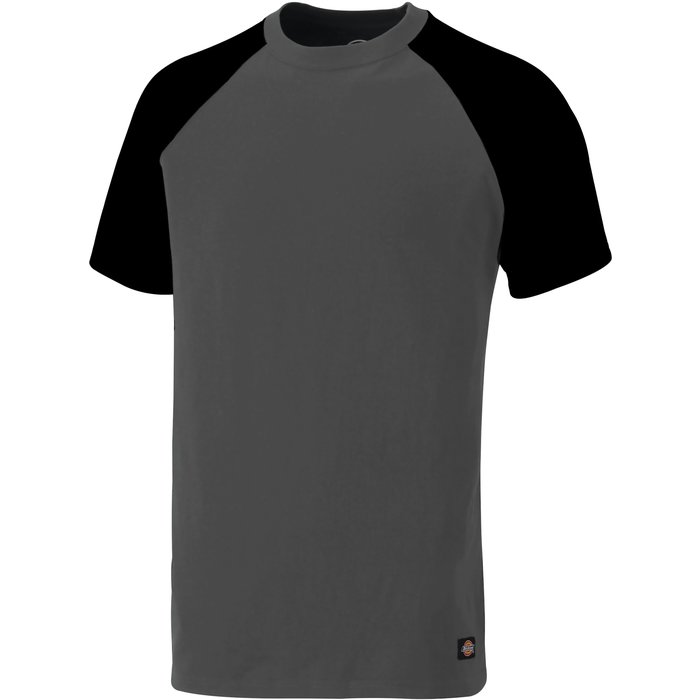 Tee-shirt de travail style Baseball 2 Tone Dickies - Gris et noir - Taille XXL-1