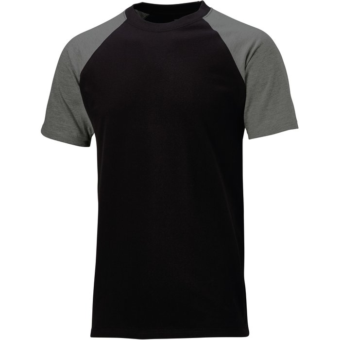 Tee-shirt de travail style Baseball 2 Tone Dickies - Noir et gris - Taille S-1