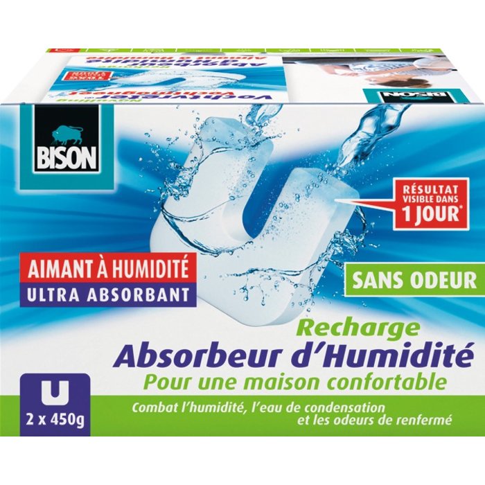 Recharge absorbeur d'humidité - Bison Ambiance - Blanc - Jusqu'à 45 m³-2