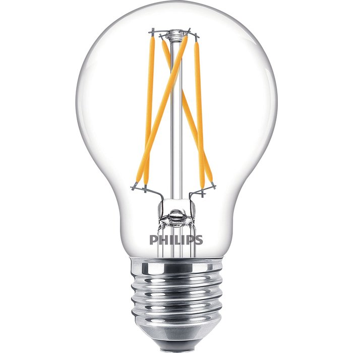 Ampoule LED Bulb à filaments classiques Philips - 2200 à 2700 K - 806 lm - 9 W - A+-1