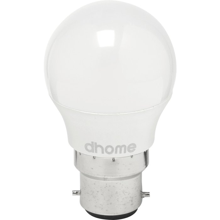 Ampoule LED sphérique - Dhome - B22 - 4,5 W - 470 lm - 2700 K