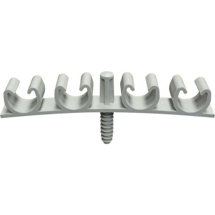 Collier de fixation Fix-Ring Multi Gris - Quadruple - Boite de 25 - Ing Fixations-1