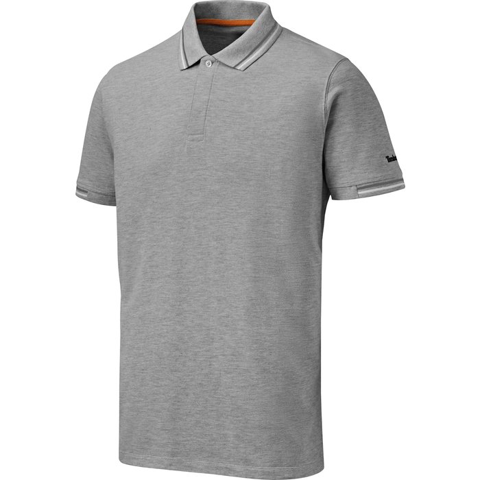 Polo de travail Base Plate Timberland Pro - Gris chiné et Noir - Taille XXL-1