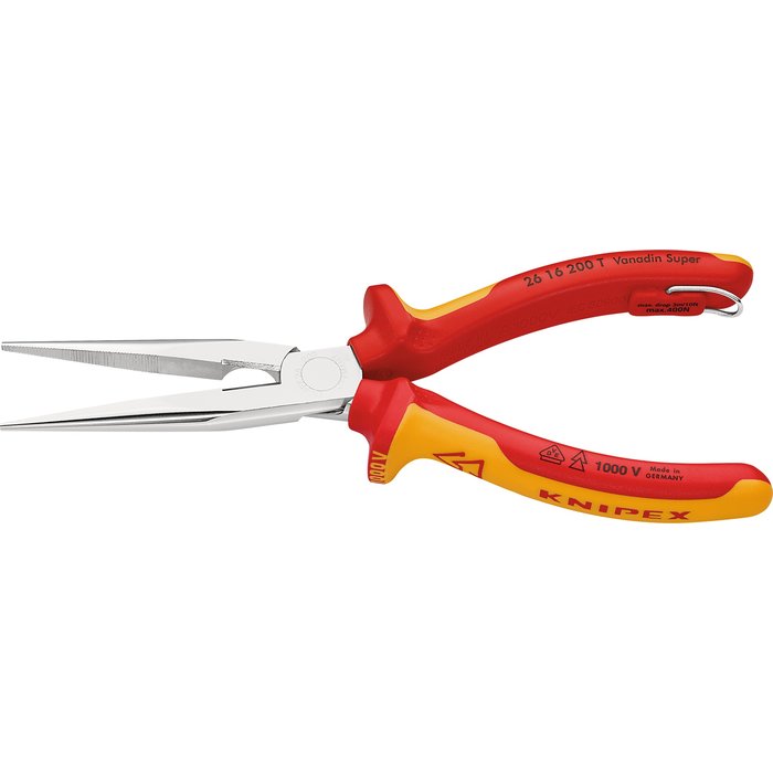 Pince demi-ronde Knipex - Tranchants droits - 200 mm - Isolé-1