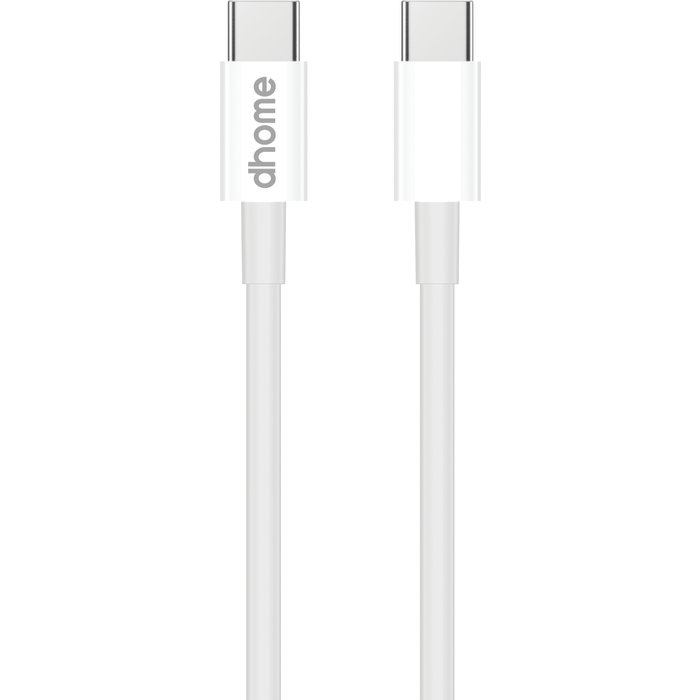 Câble USB-C/USB-C - Dhome - 1 m - Blanc-1