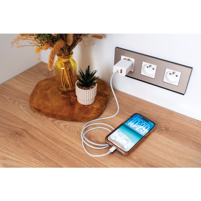 Câble USB-C/USB-C - Dhome - 1 m - Blanc-5