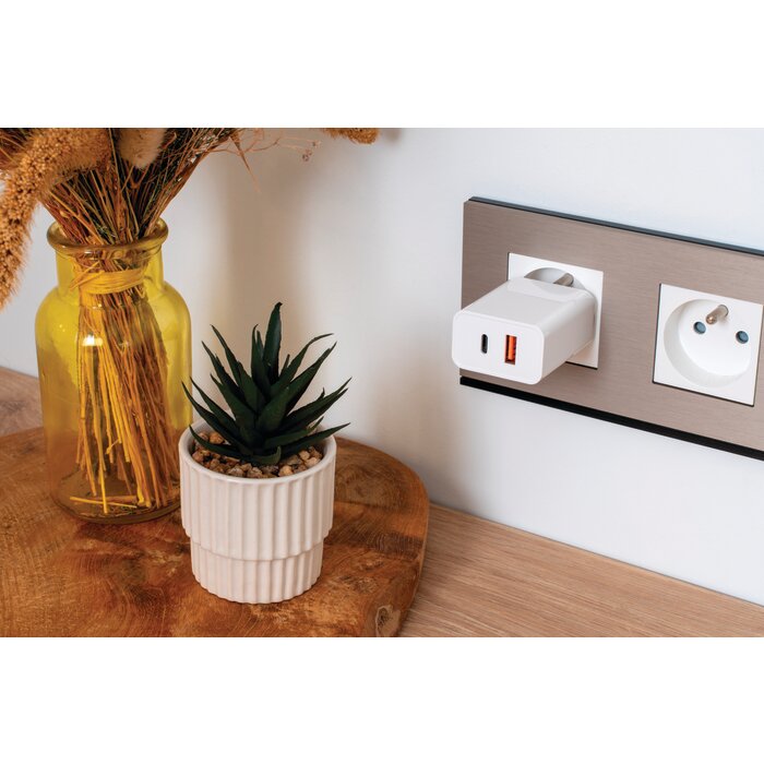 Chargeur secteur USB-C + USB-A - Dhome - 20 W-4