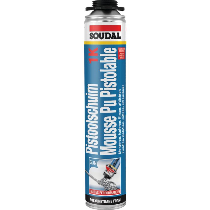 Mousse PU pistolable – SOUDAL – 1K - Polyuréthane-1