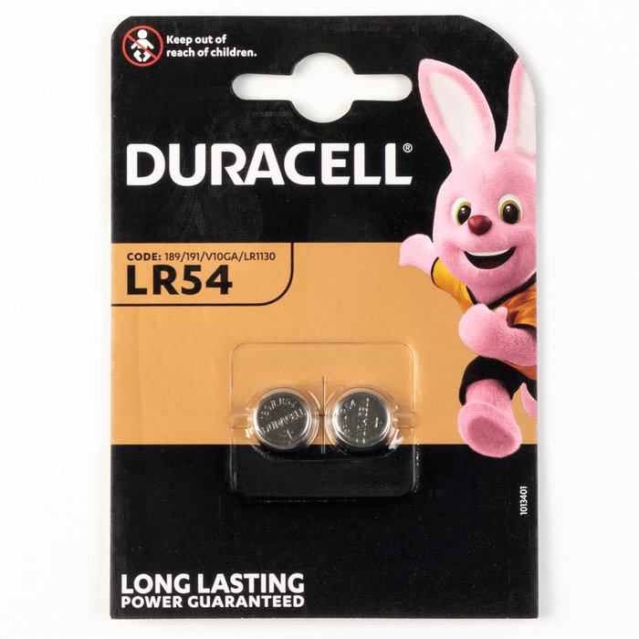 DURACELL LR54/V10GA x 2 Pile alcaline 1,5V -2