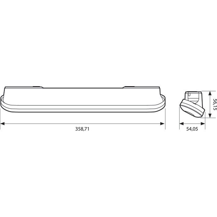 Applique Led - SARLAM LEGRAND - Prismaline - Sans interrupteur - 700 lm - IP44 -1