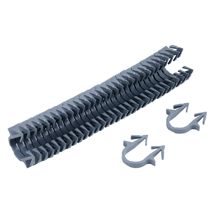 Agrafe de fixation pour plancher chauffant RBM - Plastique - Diamètre 20 mm - Longueur 45 mm