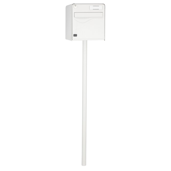 Pied pour boîte aux lettres - BURG WACHTER – Blanc - Tube Ø 40 x 1 150 mm-2