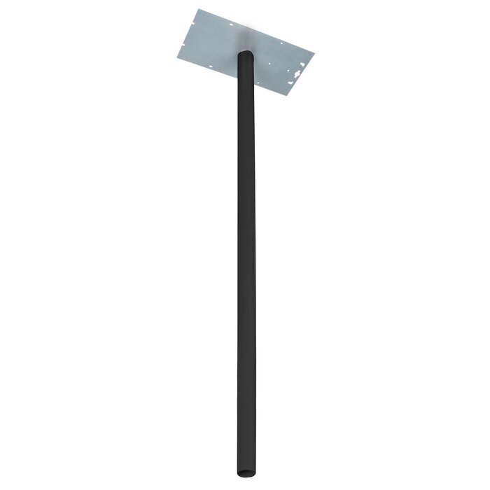 Pied pour boîte aux lettres - BURG WACHTER – Noir - Tube Ø 40 x 1150 mm