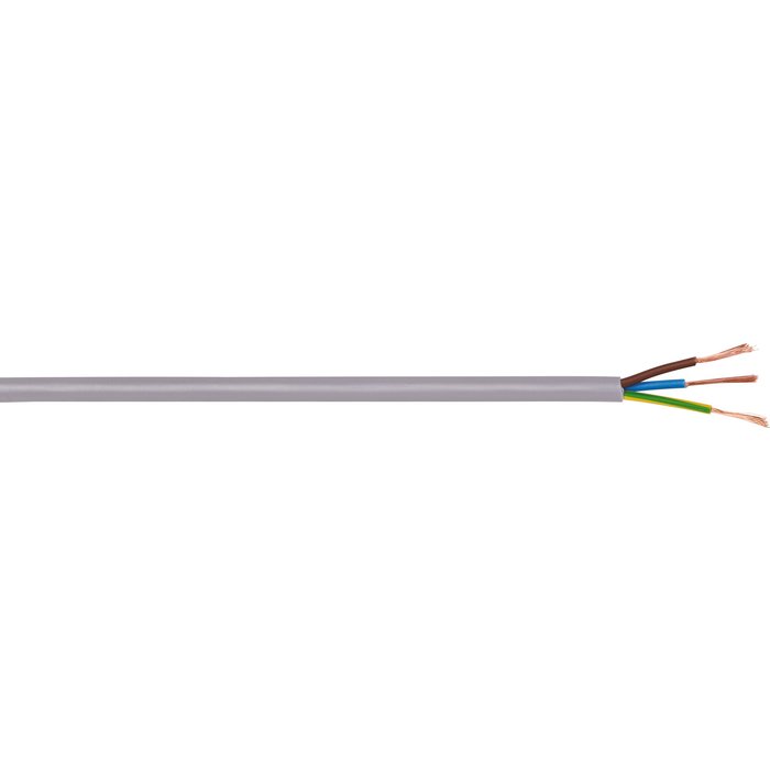 Câble souple domestique H05 VV-F gris - 3G1 mm² - Couronne de 50 m - Electraline