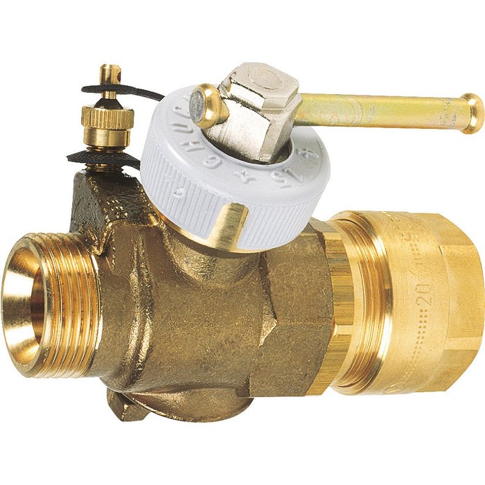 Robinet gaz naturel - Pour tube polyéthylène-1