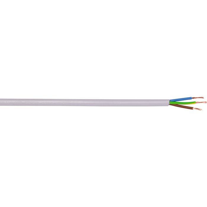 Câble souple domestique H05 VV-F gris - 3G1,5 mm² - Couronne de 50 m - Electraline-1