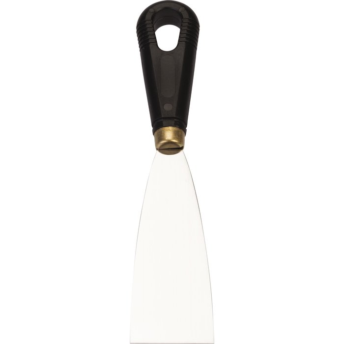 Couteau de peintre inox Outibat - Manche plastique - Dimensions 4 cm-1